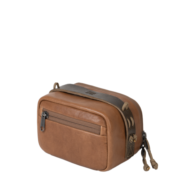 Full Leather Portable Camera Pouch L